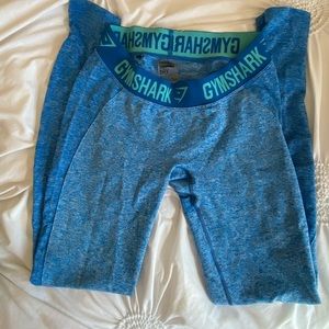 Blue Gym Shark Leggings